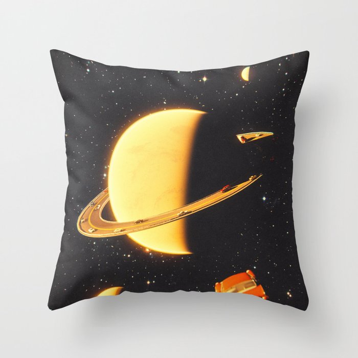 Traffic On Saturn Throw Pillow