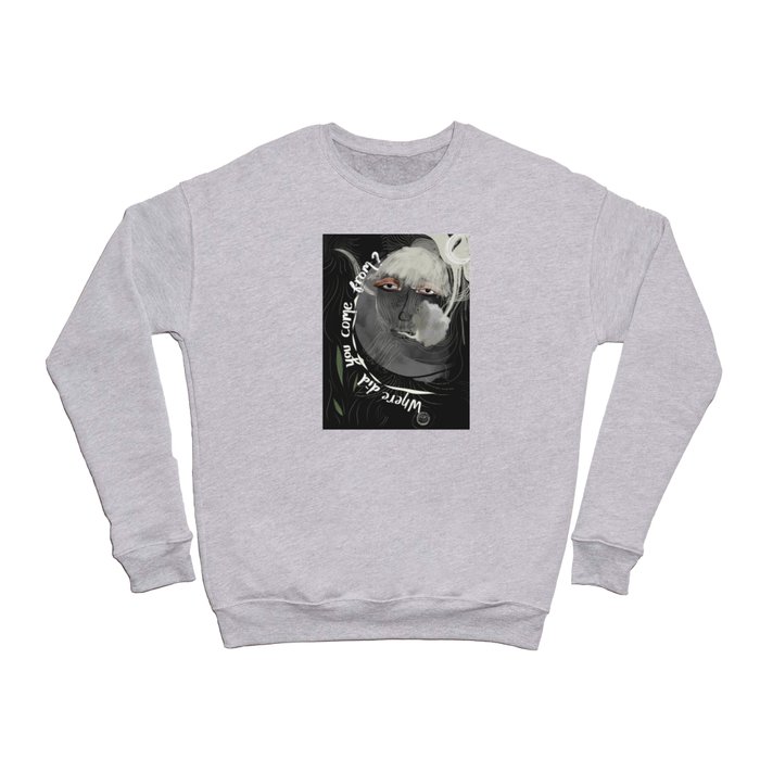 Where did you come from? Obsidian Space Crewneck Sweatshirt