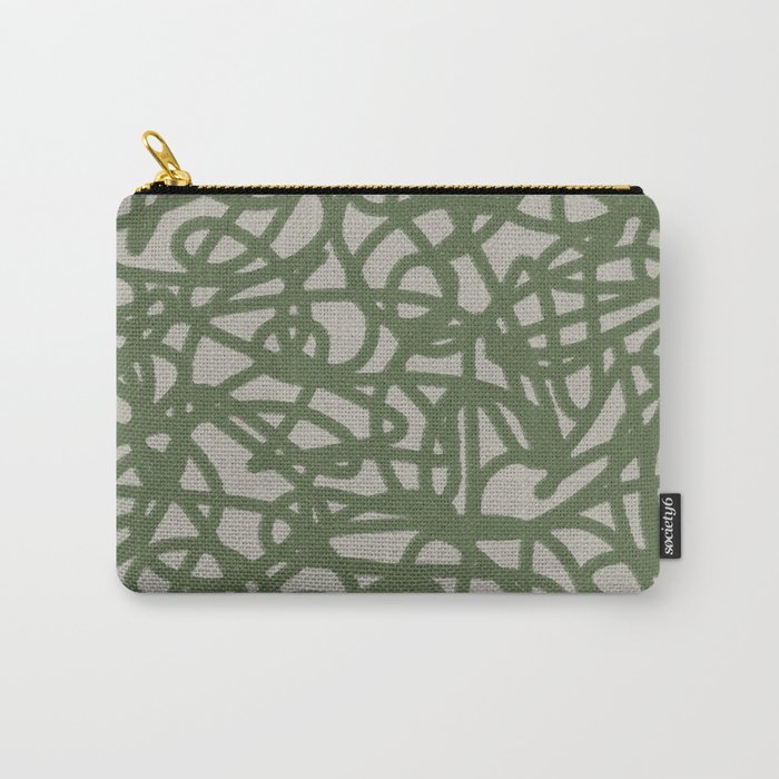 RANDOM SKETCHES GREEN Carry-All Pouch