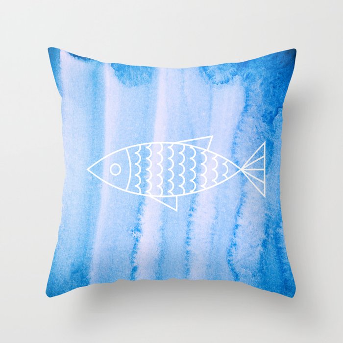 FISH Throw Pillow