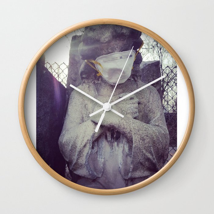 Masked Angel Wall Clock