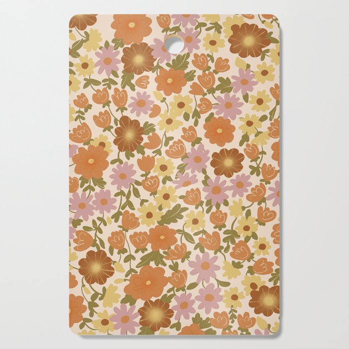 Retro garden pattern Cutting Board