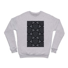 Black and Gray Modern Stripe Cube Tile Pattern - Diamond Vogel 2022 Popular Color Blackwater 1320 Crewneck Sweatshirt