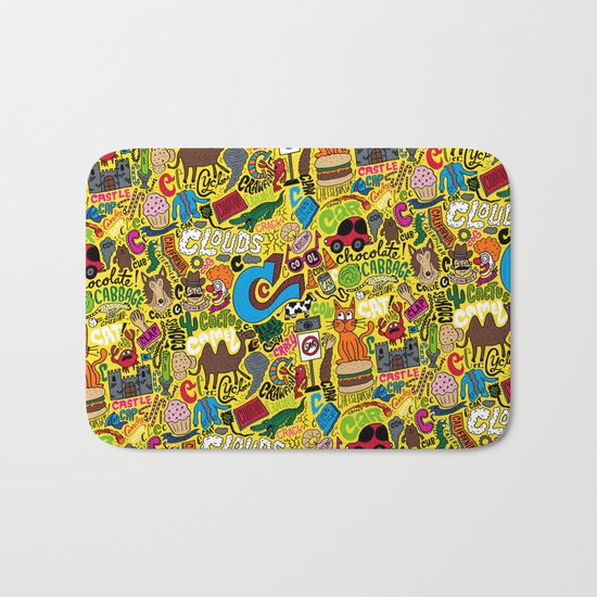 C Pattern Bath Mat