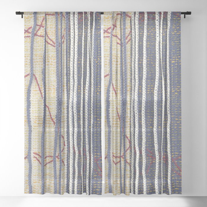 Yarns Family Ties Sheer Curtain By Vrijformaat