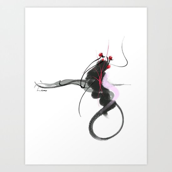 playful baby Art Print
