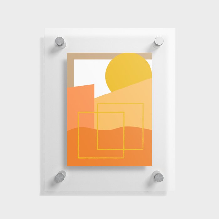 Minimalist Desert Scape Floating Acrylic Print