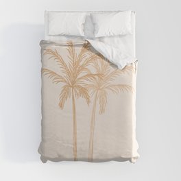 Twin Palm Trees Duvet Cover