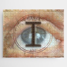 Am I Crazy Eye Photo Jigsaw Puzzle