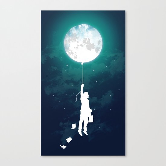 Burn the midnight oil Canvas Print
