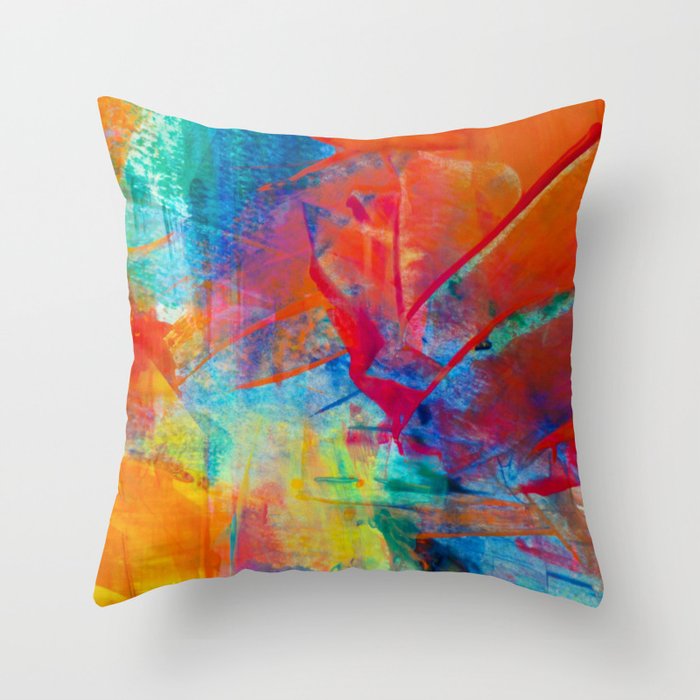 Modern Abstract Painting Throw Pillow
