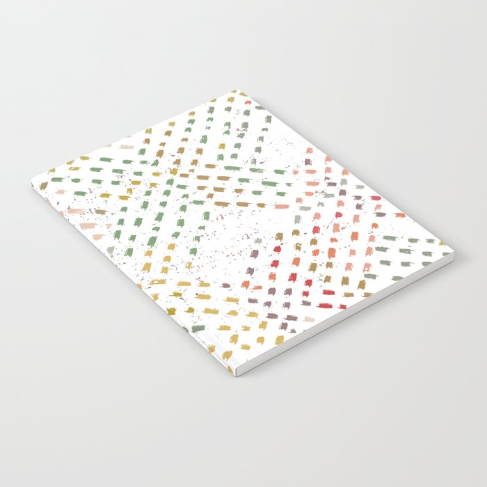 Neutral-toned brushstrokes diagonal lines Notebook