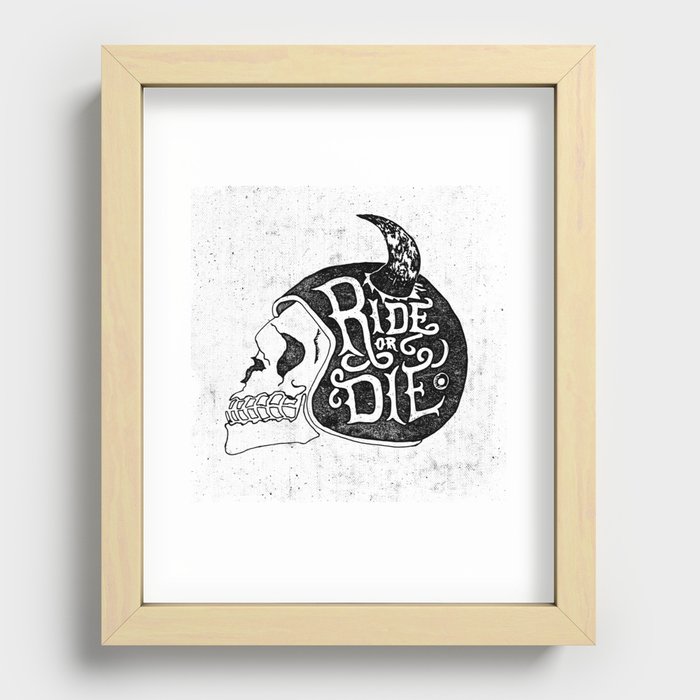 Ride or Die Recessed Framed Print