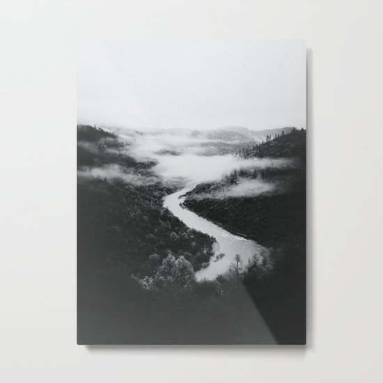 Forks BW Metal Print
