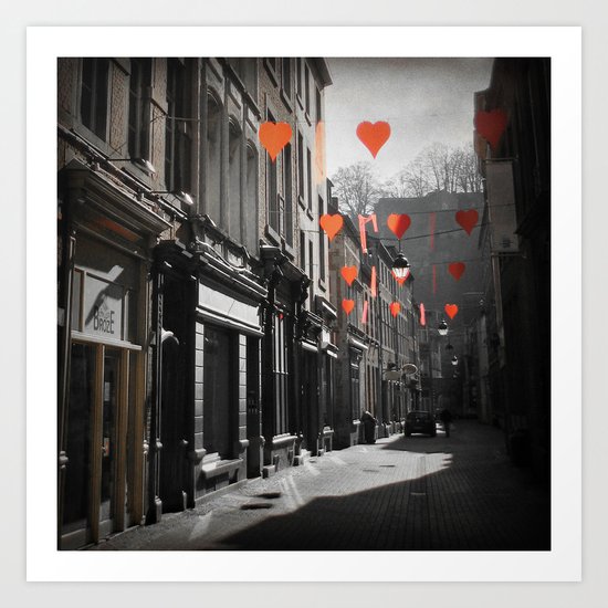 Valentine's Day, Namur, Belgium Art Print