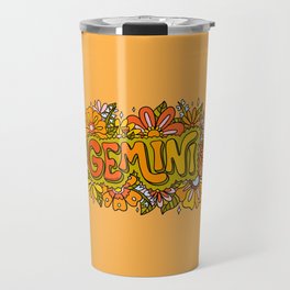 Gemini Flowers Travel Mug