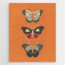 Butterflies in orange Jigsaw Puzzle