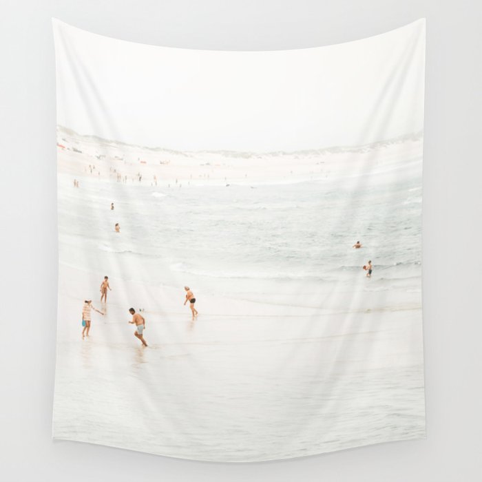 At the Beach fourteen  (part two of a diptych) - Minimal Beach and Ocean photography Wall Tapestry