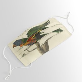 "Blue Bellied Parrot" by Sarah Stone, 1790 Face Mask