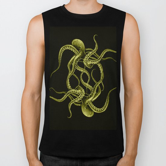 twin octopuses Biker Tank