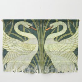 Walter Crane "Swan and Rush and Iris wallpaper" (original) Wall Hanging