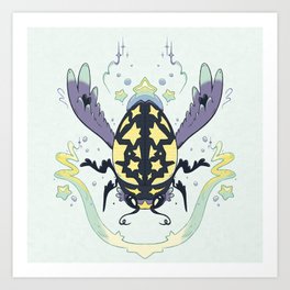 Little Fauna - Starburst Diving Beetle Art Print