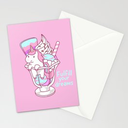 Unicorn Parfait Stationery Cards
