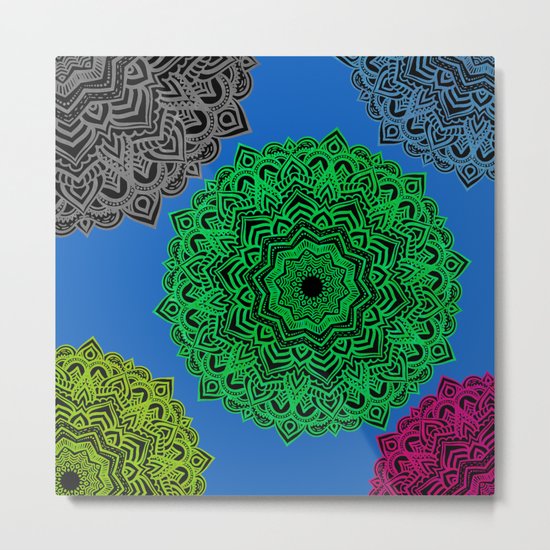 My Angel Spirit Mandhala | Secret Geometry Metal Print