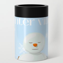 Winter Vibes Can Cooler