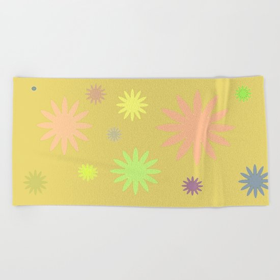 Floral Beach Towel