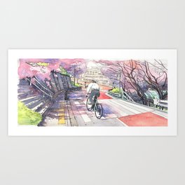 Bicycle Boy 01 Art Print