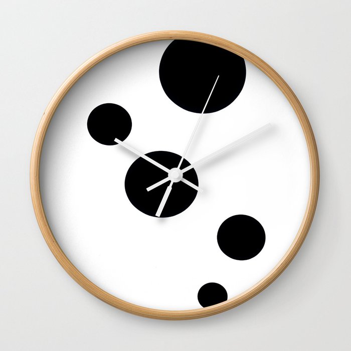 Irregular Circle Bubble Graphic Minimalist Wall Clock