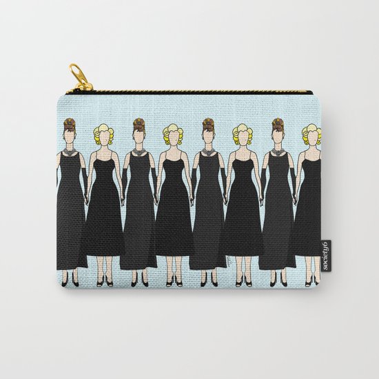 Little Black Dress of Audrey Marilyn Carry-All Pouch