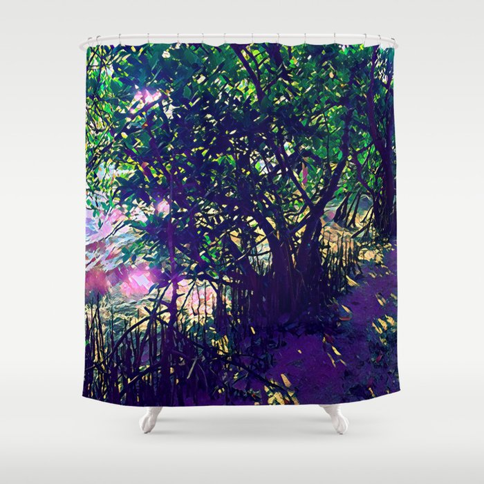 Purple Shade Shower Curtain