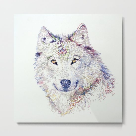 “Homo homini lupus est.” Metal Print