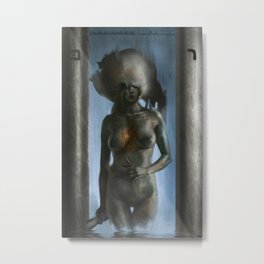 Tarot: The High Priestess  Metal Print | Digital, Sci-Fi, Illustration, Painting 