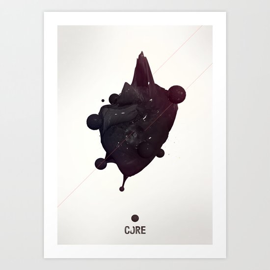 CORE Black 2 Art Print