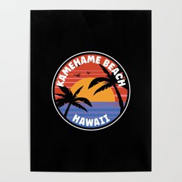 Kamehame Beach Hawaii Sunrise Poster