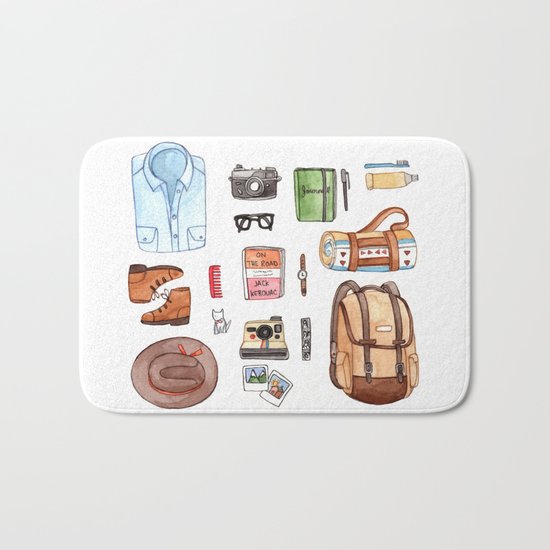 Bon Voyage Bath Mat