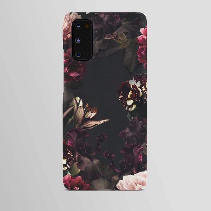 Vintage bouquets of garden flowers. Roses, dark red and pink peony.  Android Case