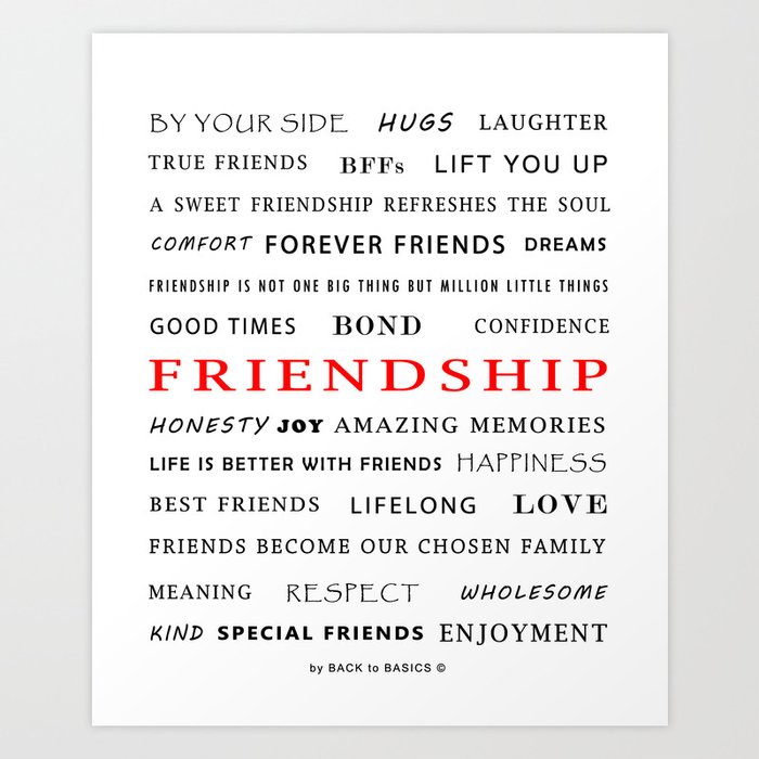 Friendship Art Print