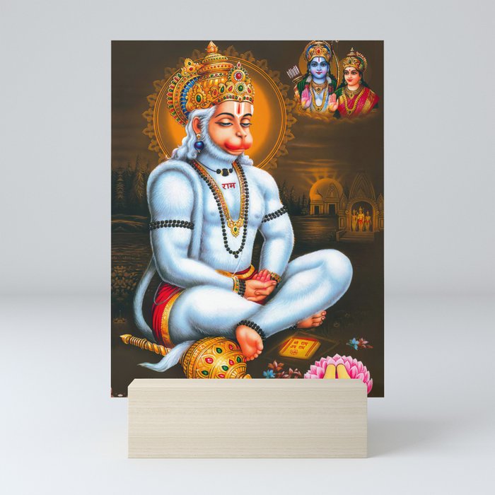 Lord Hanuman Painting Mini Art Print