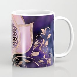 Flower of life in pink lotus ornament Mug