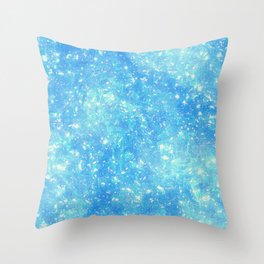Water Blue Throw Pillow