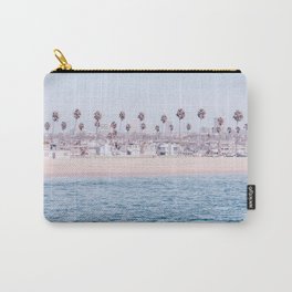 Vintage Newport Beach Print {3 of 4} | Photography Ocean Palm Trees Cool Blue Tropical Summer Sky Carry-All Pouch