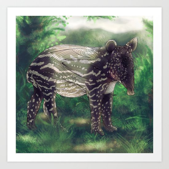 Tapir Art Print
