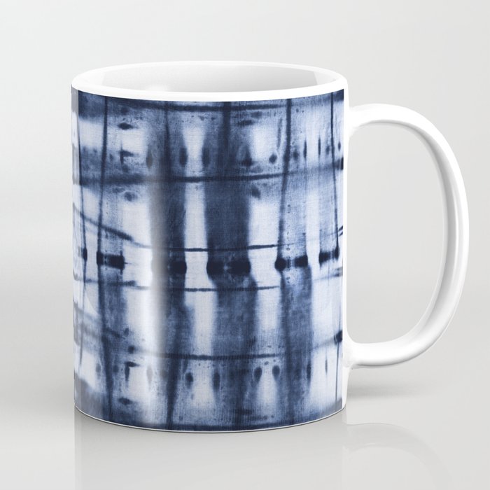Square indigo shibori Coffee Mug