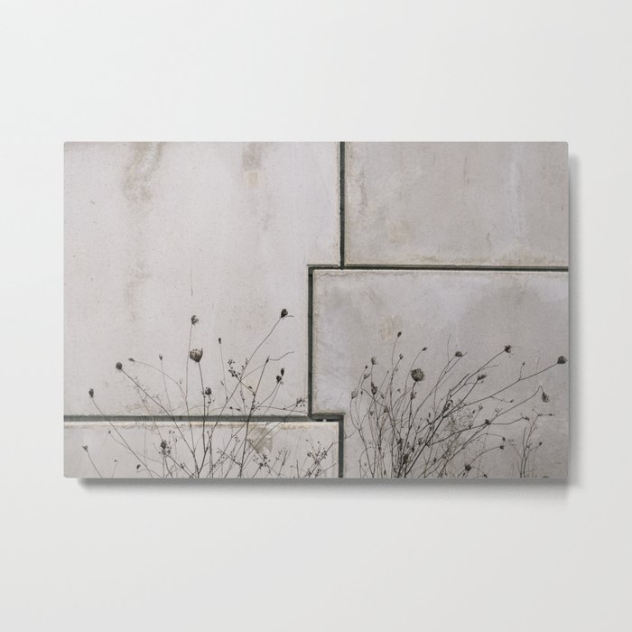 Concrete flowers Metal Print