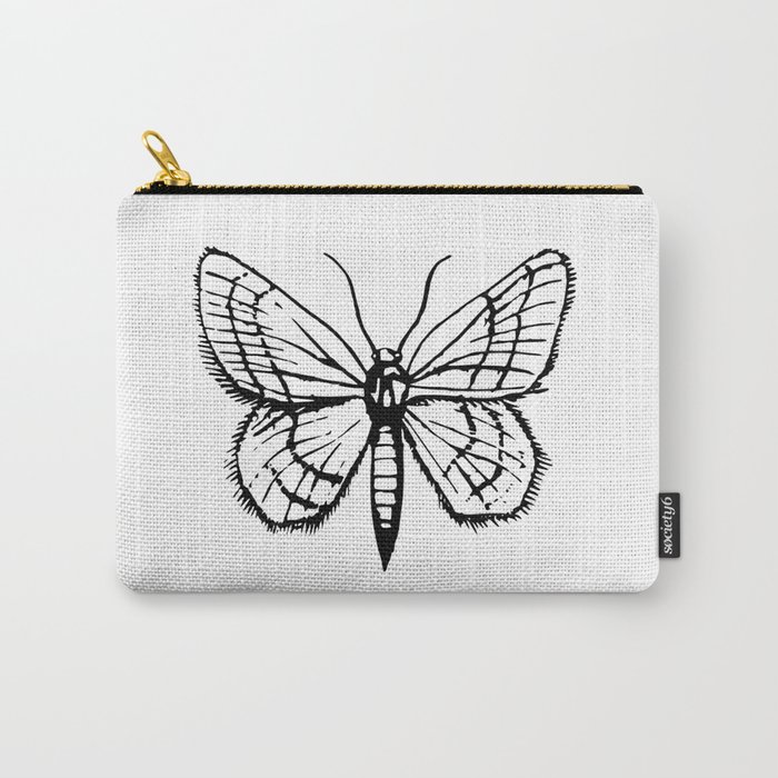 Moth illustration. Carry-All Pouch