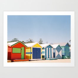 Brighton Beach // Melbourne, Australia Art Print